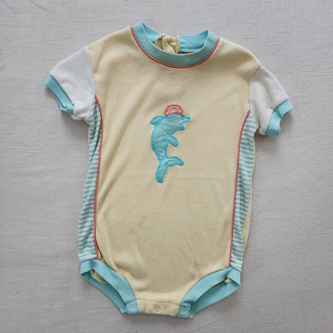 Vintage Dolphin Pastel Romper