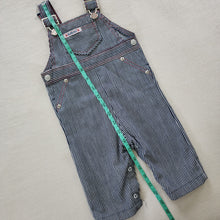 Load image into Gallery viewer, Vintage Healthtex Engineer Striped Overalls 9 months
