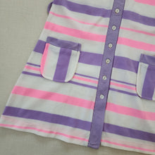 Load image into Gallery viewer, Vintage 60s Striped Dress girls 14/16
