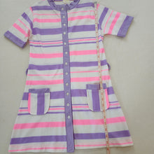 Load image into Gallery viewer, Vintage 60s Striped Dress girls 14/16

