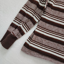 Load image into Gallery viewer, Vintage Brown Striped Long Sleeve Shirt 5t/6
