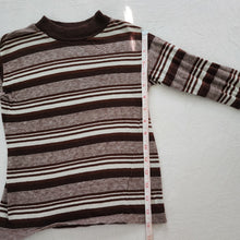 Load image into Gallery viewer, Vintage Brown Striped Long Sleeve Shirt 5t/6
