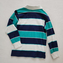 Load image into Gallery viewer, Vintage Navy/Aqua Striped Shirt 5t
