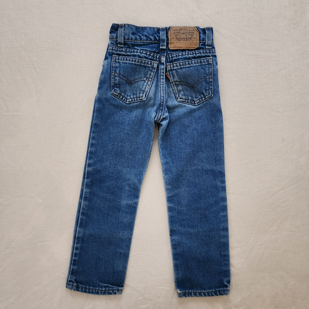 Vintage Levi's Darker Wash Jeans Orange Tab kids 6 SLIM