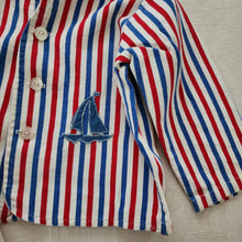 Load image into Gallery viewer, Vintage 60s Sears Striped Jacket &amp; Shirt Set 2t/3t
