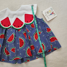 Load image into Gallery viewer, Vintage Deadstock Watermelon Dress/Top 6-12 months/2t

