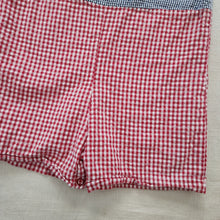 Load image into Gallery viewer, Vintage Flag Gingham Romper 2t/3t
