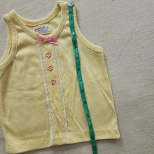 Load image into Gallery viewer, Vintage Butter Yellow Tank Top 12-18 months
