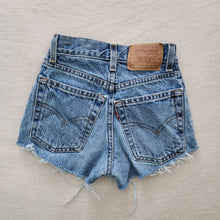 Load image into Gallery viewer, Vintage Levi&#39;s 550 Fit Cutoff Jean Shorts kids 10 SLIM
