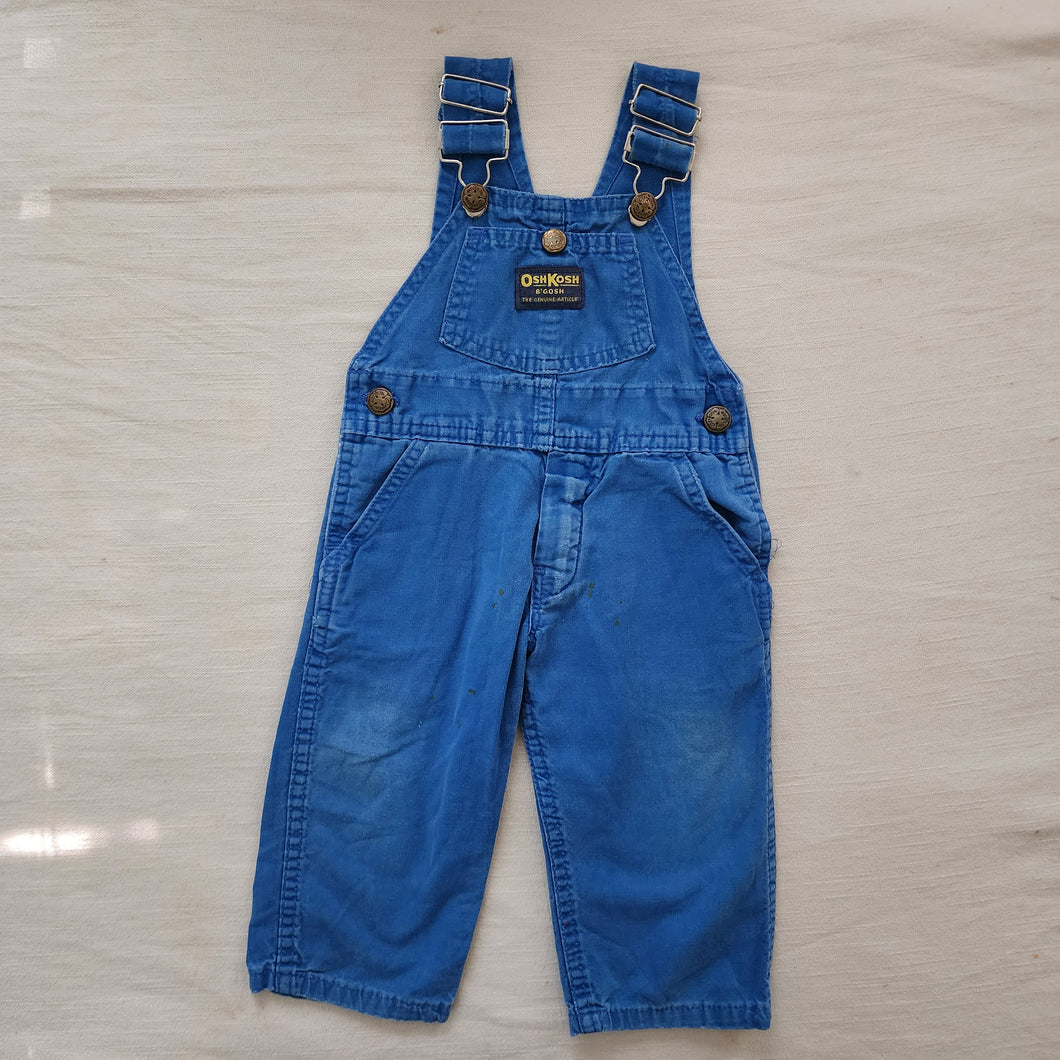 Vintage Oshkosh Blue Overalls 12-18 months