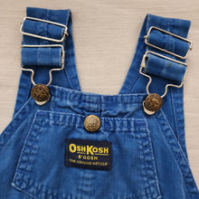 Load image into Gallery viewer, Vintage Oshkosh Blue Overalls 12-18 months
