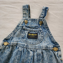 Load image into Gallery viewer, Vintage Oshkosh Acid Wash Bubble Overalls 6-9 months
