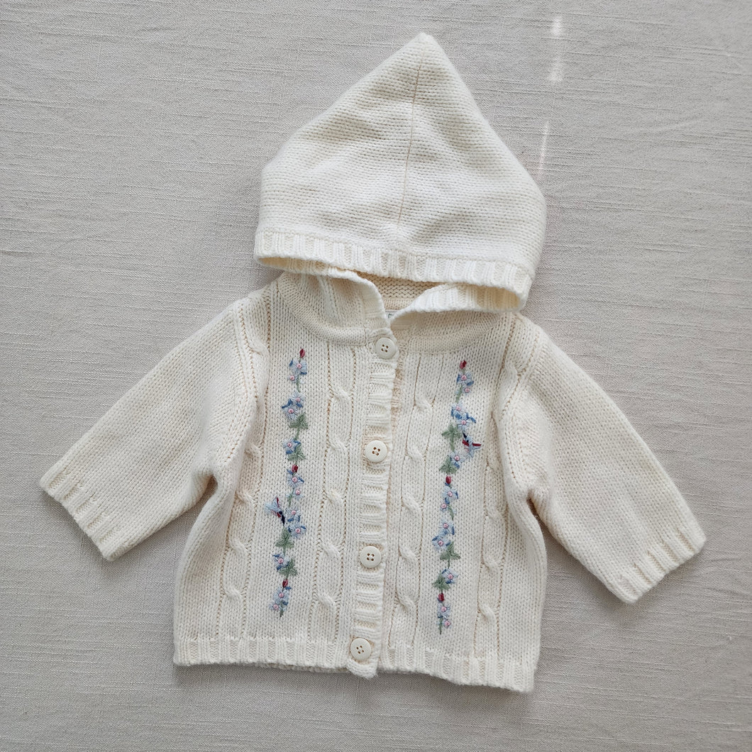 Vintage Gymboree Floral Embroidered Knit Sweater 3-9 months