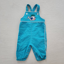 Load image into Gallery viewer, Vintage Healthtex Fish Blue Overalls 6 months
