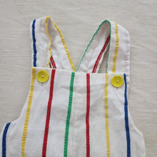 Load image into Gallery viewer, Vintage Primary Striped Sailboat Romper 12-18 months
