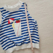 Load image into Gallery viewer, Vintage Summer Drink Striped Tank Top 5t/6
