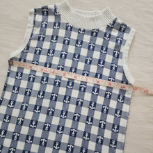 Load image into Gallery viewer, Vintage Anchor Checkered Tank Top kids 6
