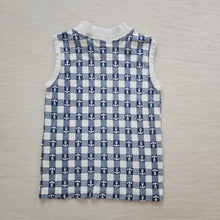 Load image into Gallery viewer, Vintage Anchor Checkered Tank Top kids 6
