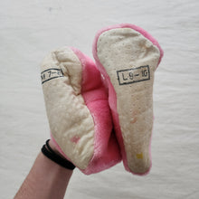 Load image into Gallery viewer, Vintage Pink Power Ranger Slippers *flaw
