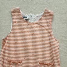 Load image into Gallery viewer, Vintage Oshkosh Peach Gingham Dress kids 6
