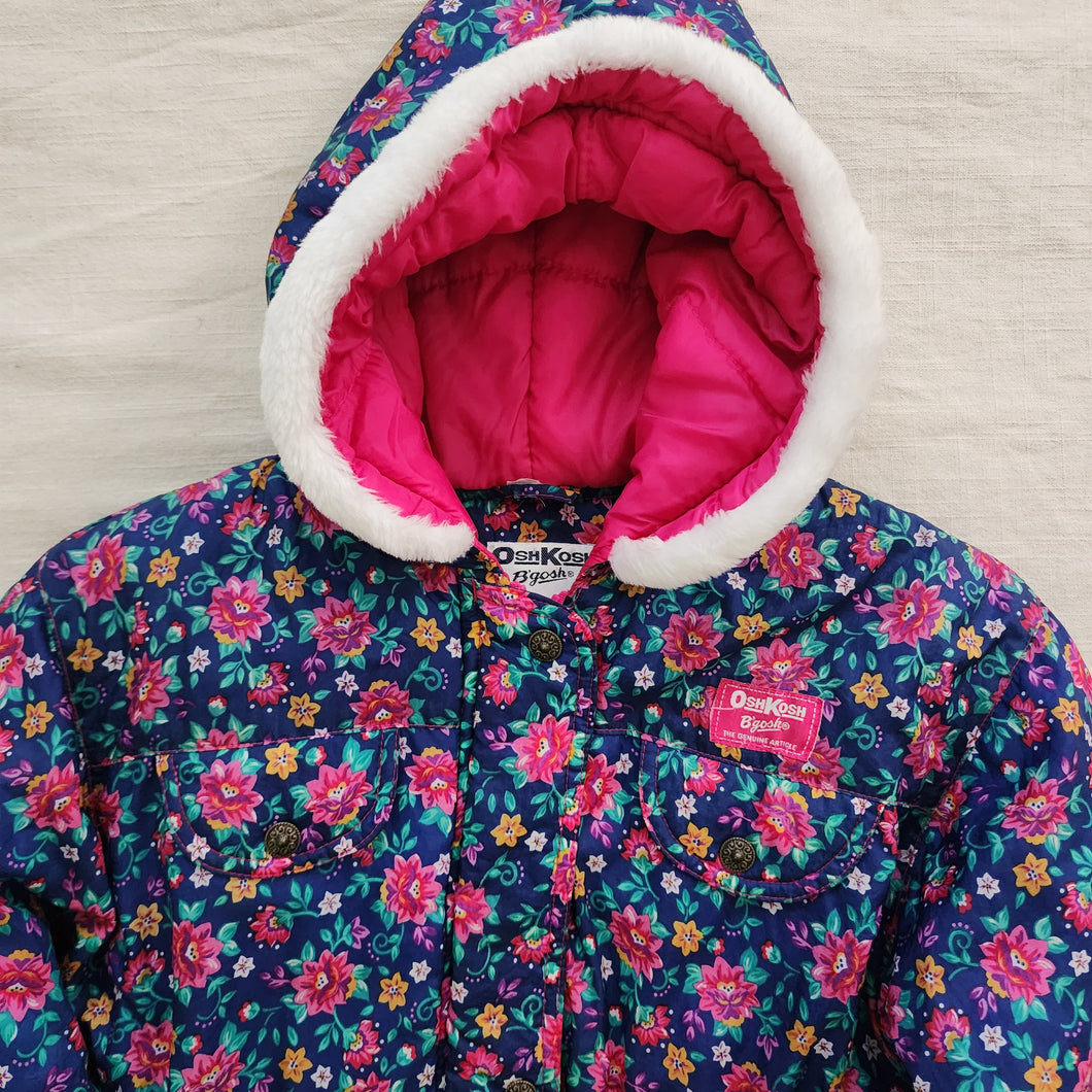 Vintage Oshkosh Floral Coat kids 6