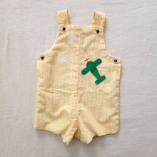 Load image into Gallery viewer, Vintage Gingham Airplane Romper 6-9 months
