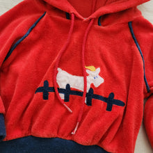 Load image into Gallery viewer, Vintage Goat Velour Hoodie 12-18 months
