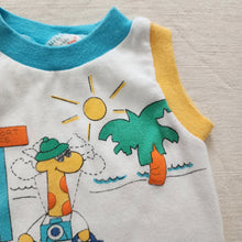 Load image into Gallery viewer, Vintage Healthtex Travel Giraffe Tank Top 12 months
