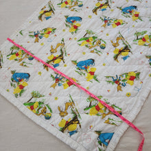 Load image into Gallery viewer, Vintage Pooh &amp; Friends Quilted Toddler Blanket
