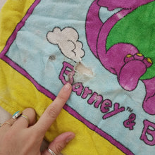 Load image into Gallery viewer, Vintage Barney Toddler Towel *flaw
