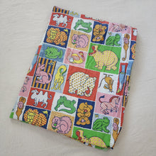 Load image into Gallery viewer, Vintage 60s/70s Animal Pattern Flat Twin Sheet
