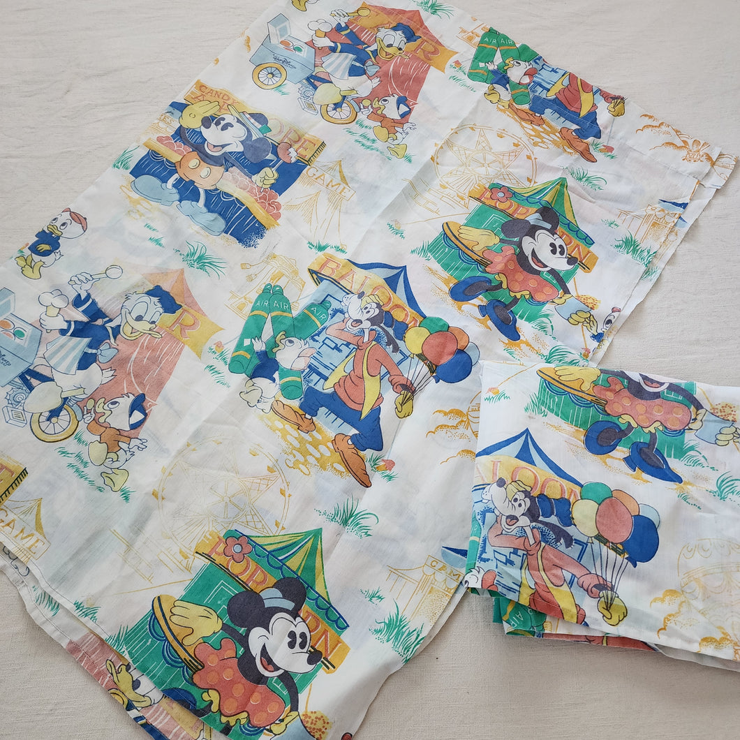 Vintage Mickey Mouse 2-panel Curtains Set