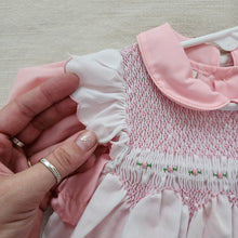 Load image into Gallery viewer, Vintage Smocked Dress/Pinafore Set 18-24 months/2t
