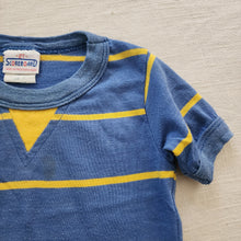 Load image into Gallery viewer, Vintage Blue/Yellow Striped Shirt 18-24 months
