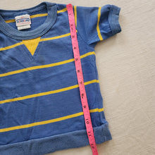 Load image into Gallery viewer, Vintage Blue/Yellow Striped Shirt 18-24 months
