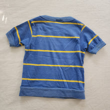 Load image into Gallery viewer, Vintage Blue/Yellow Striped Shirt 18-24 months
