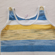 Load image into Gallery viewer, Vintage Donmoor Blue/Yellow Striped Tank Top 4t
