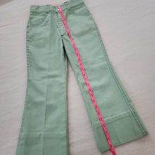 Load image into Gallery viewer, Vintage Green Flared Pants kids 8/10
