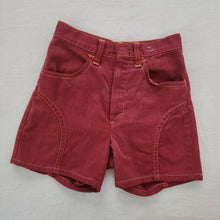 Load image into Gallery viewer, Vintage Rusty Maroon Shorts kids 8/10
