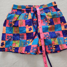 Load image into Gallery viewer, Vintage Neon Pattern Swim Trunks 12 months
