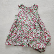 Load image into Gallery viewer, Vintage Berry Floral Dress 12-24 months
