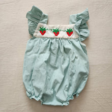 Load image into Gallery viewer, Vintage Strawberry Bubble Romper 18-24 months

