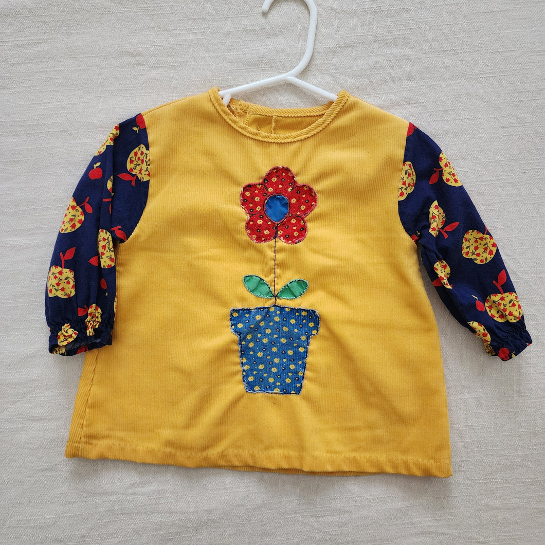 Vintage Apple & Flower Tunic 2t/3t