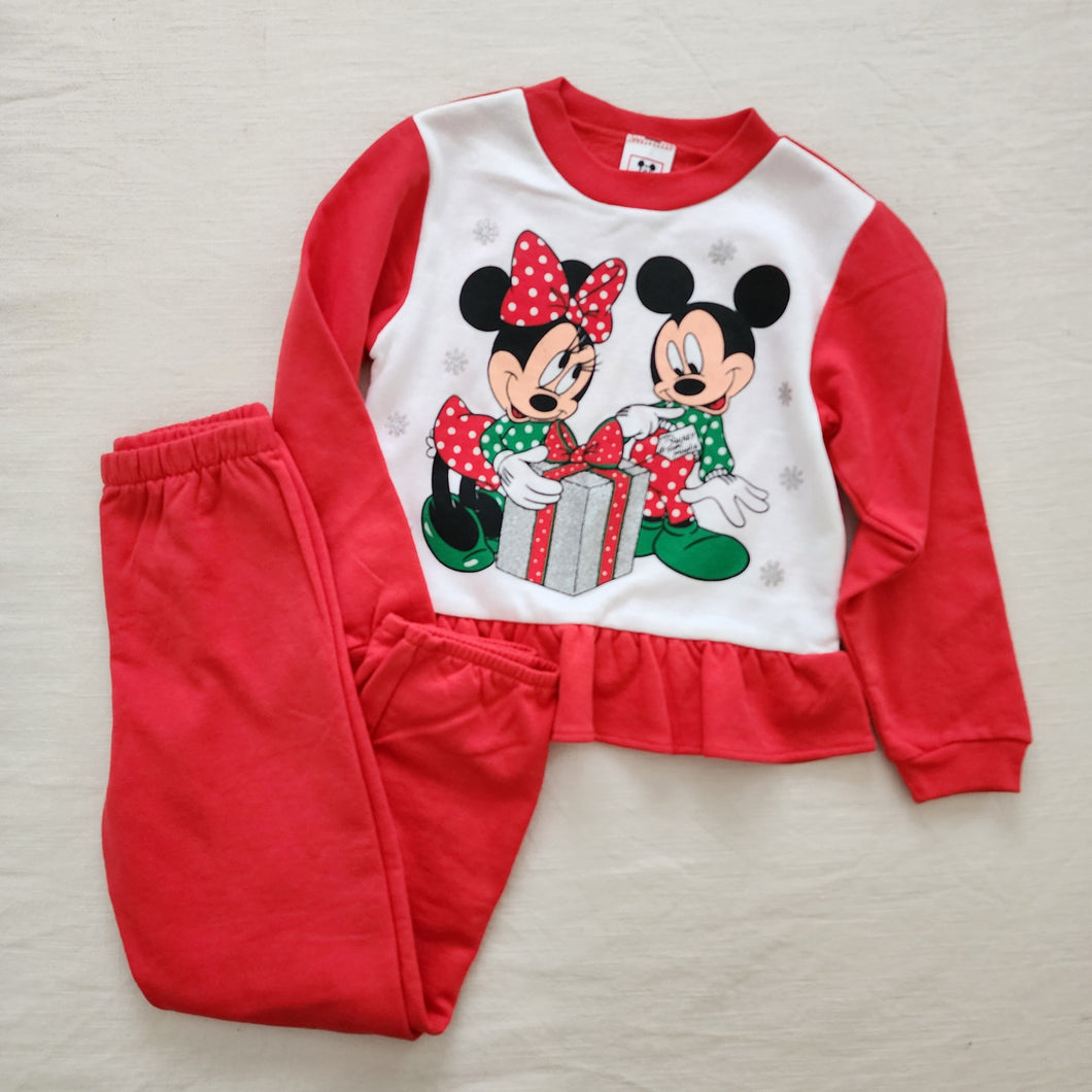 Vintage Mickey & Minnie Christmas Sweatsuit Set kids 6