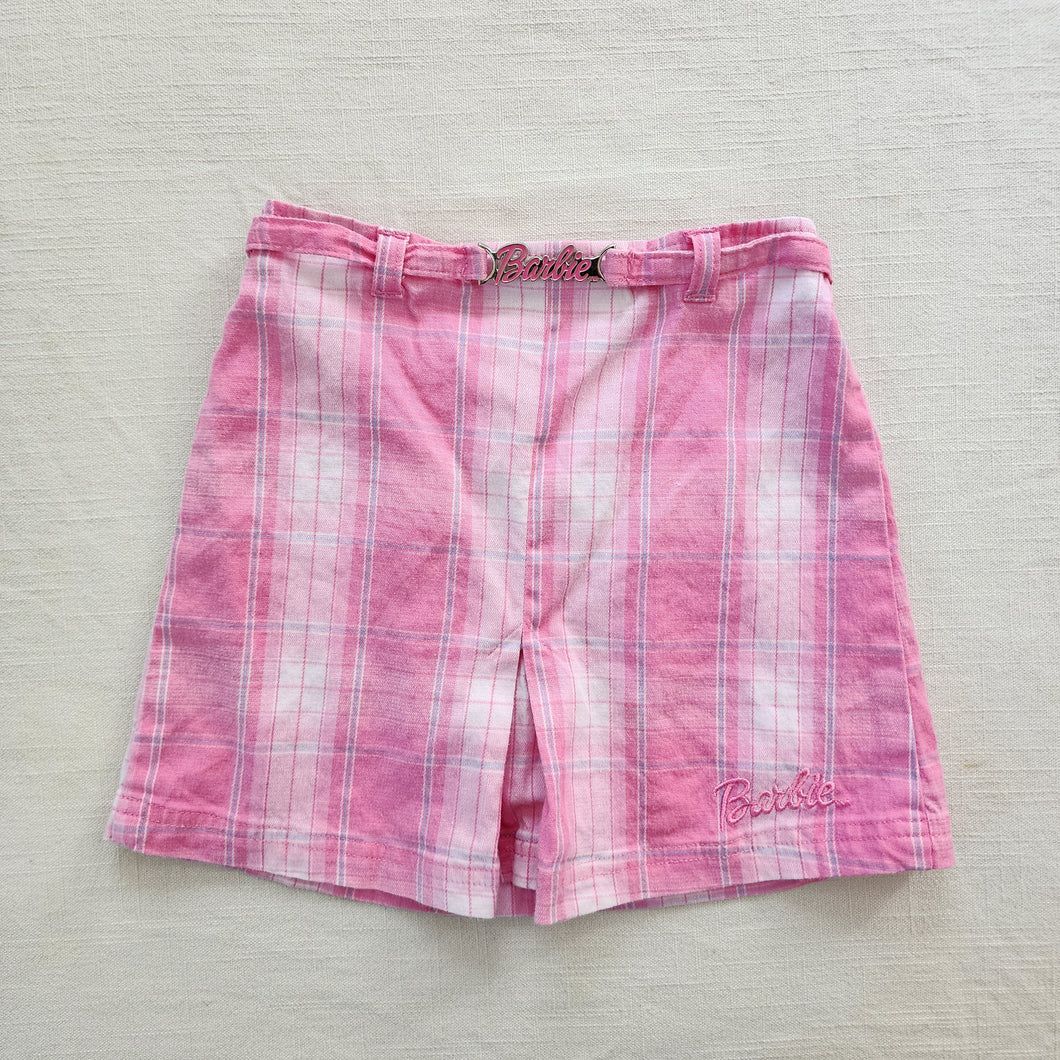 Vintage Barbie Pink Plaid Skirt 5t