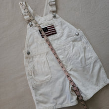 Load image into Gallery viewer, Vintage Gap Flag White Shortalls 4t
