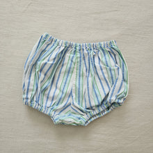 Load image into Gallery viewer, Vintage Blue Striped Bloomers 12-24 months
