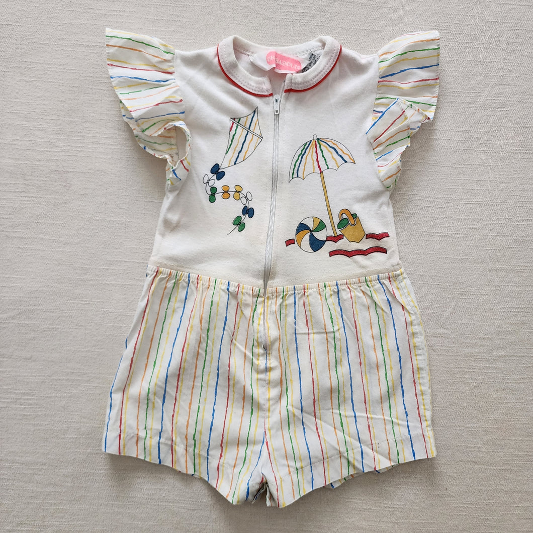 Vintage Girl's Beachy Romper 18 months