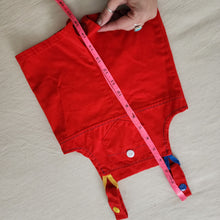 Load image into Gallery viewer, Vintage Red Color Pop Shortalls 12 months
