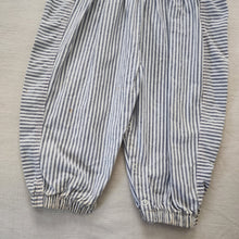 Load image into Gallery viewer, Vintage Elephant Striped Bubble Overalls 24 months/2t
